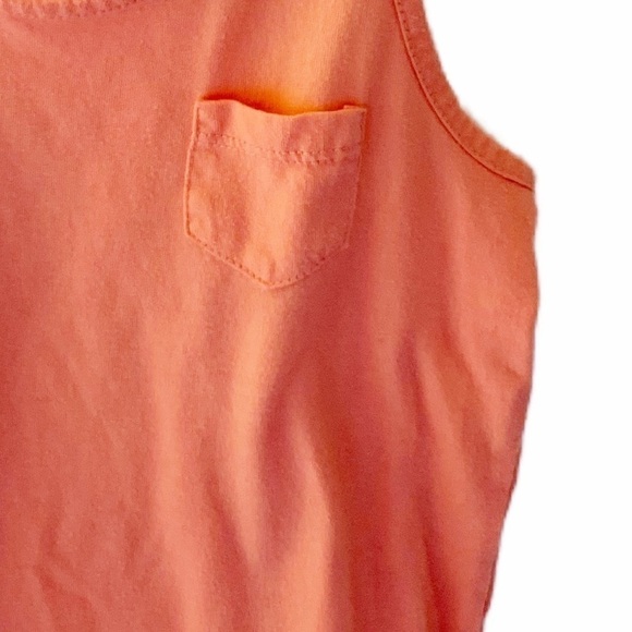 The Children’s Place Girls Pocket Sleeveless tank top. Size 5/6 peach/coral. - Picture 3 of 6